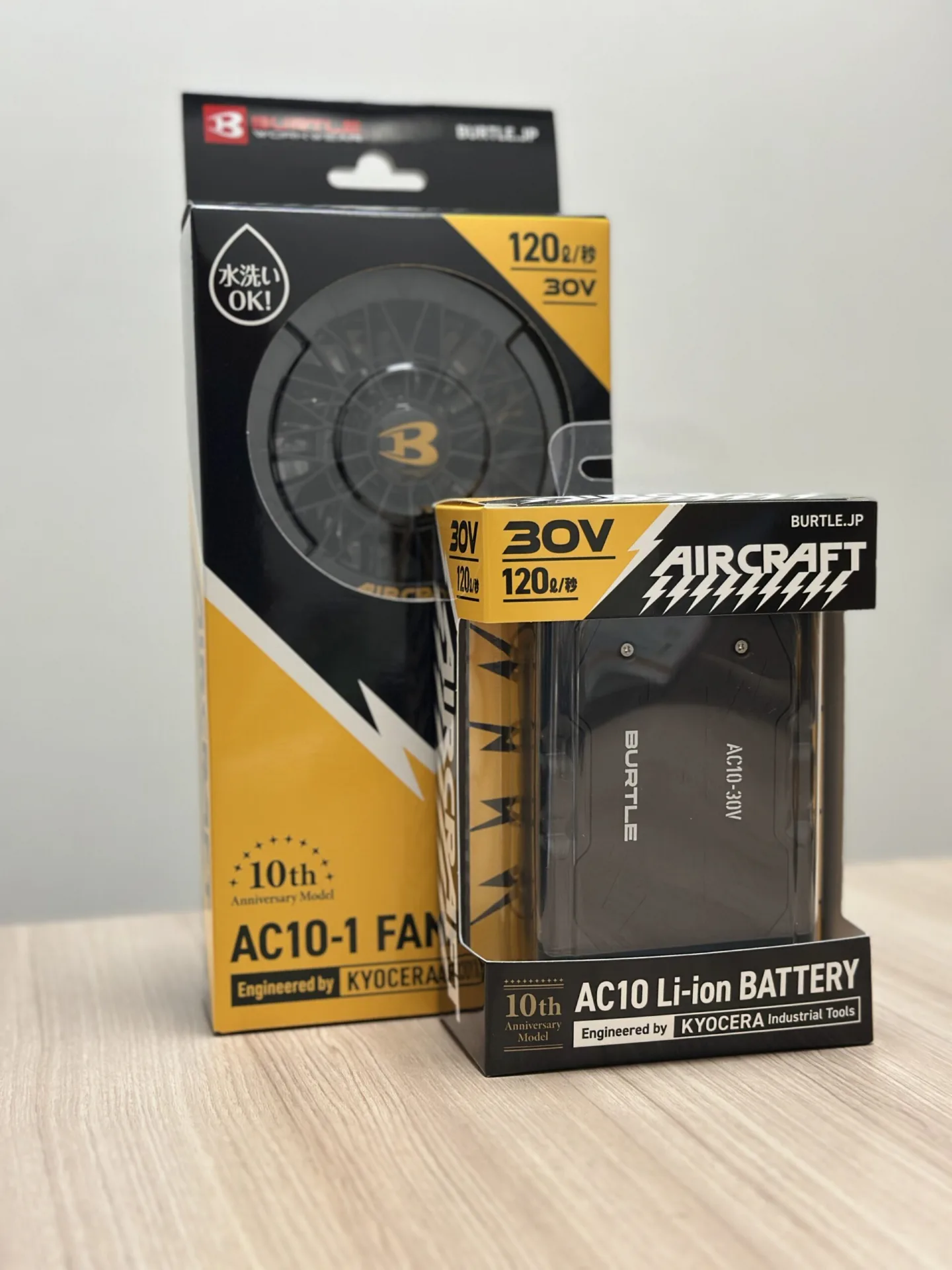 10周年記念モデル AC10バッテリーとファンのセット